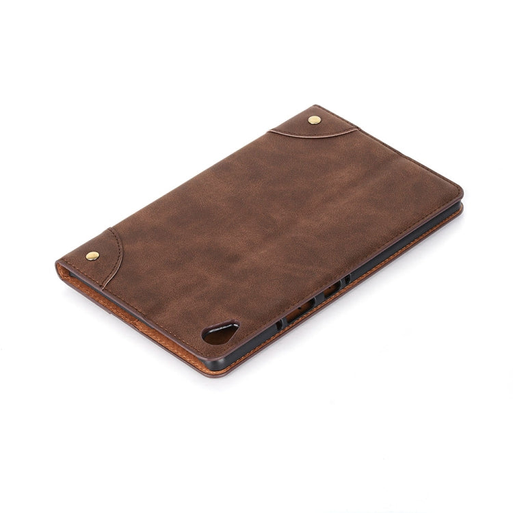 Retro Book Style Horizontal Flip Leather Case with Holder & Card Slots & Wallet for Huawei MediaPad M6 8.4 2019