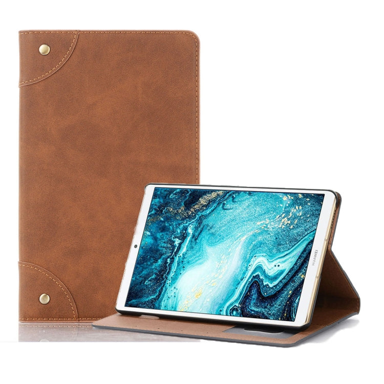 Retro Book Style Horizontal Flip Leather Case with Holder & Card Slots & Wallet for Huawei MediaPad M6 8.4 2019