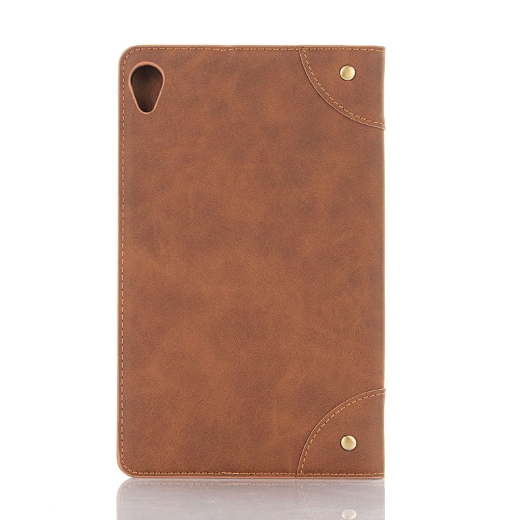 Retro Book Style Horizontal Flip Leather Case with Holder & Card Slots & Wallet for Huawei MediaPad M6 8.4 2019
