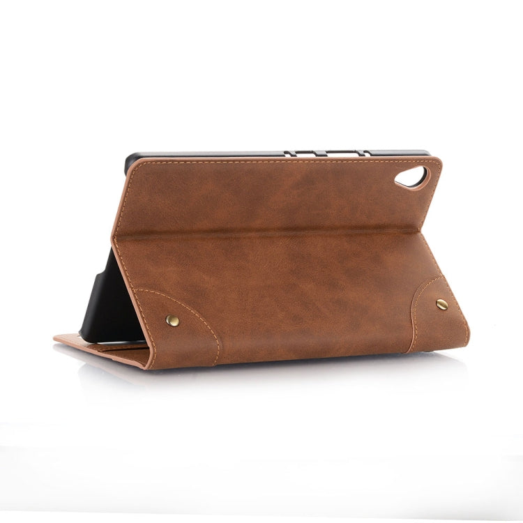 Retro Book Style Horizontal Flip Leather Case with Holder & Card Slots & Wallet for Huawei MediaPad M6 8.4 2019