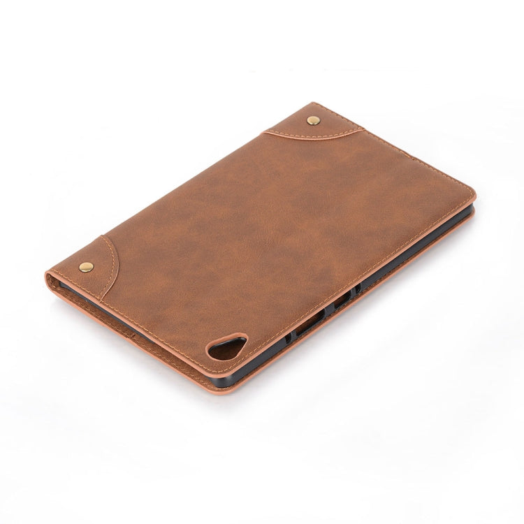 Retro Book Style Horizontal Flip Leather Case with Holder & Card Slots & Wallet for Huawei MediaPad M6 8.4 2019