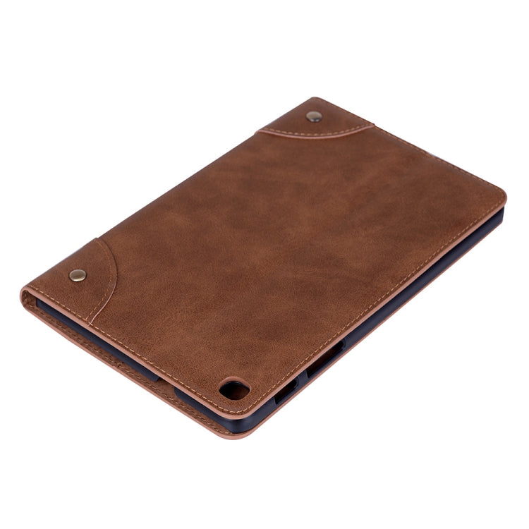 Retro Book Style Horizontal Flip Leather Case with Holder & Card Slots & Wallet for Galaxy Tab A 8.0 (2019)