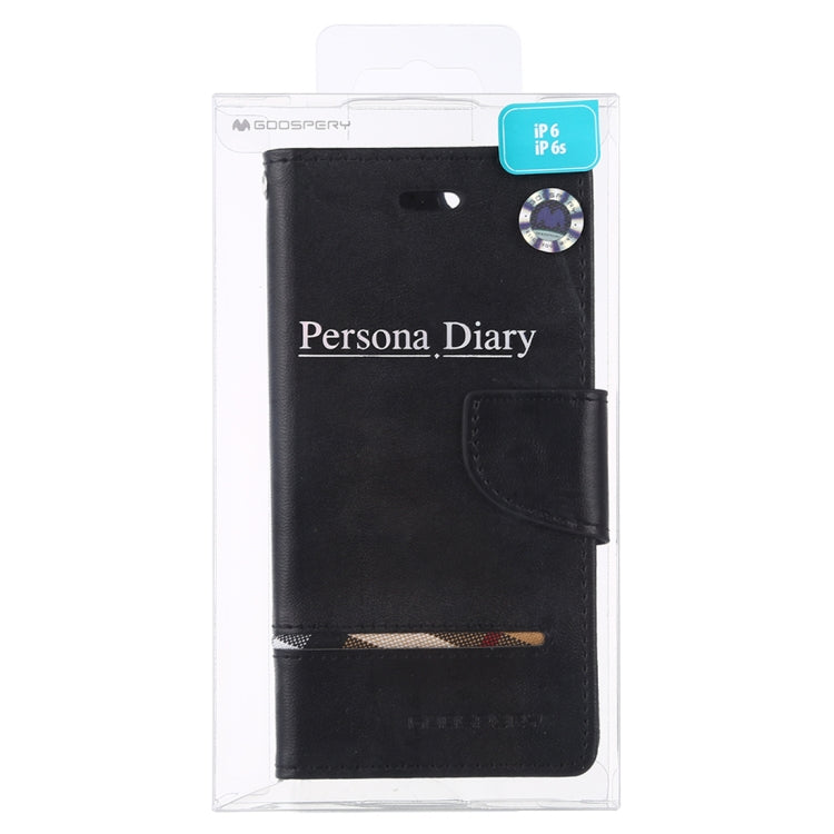 GOOSPERY PERSONA DIARY Horizontal Flip Leather Case with Holder & Card Slots & Wallet for iPhone 6 / 6s