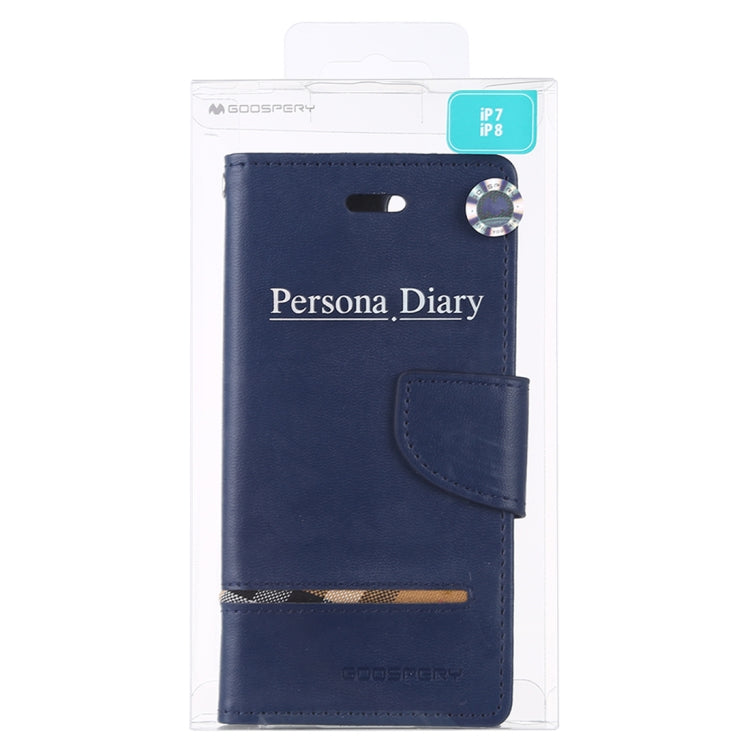 For iPhone SE 2022 / SE 2020 / 8 / 7 GOOSPERY PERSONA DIARY Horizontal Flip Leather Case with Holder & Card Slots & Wallet