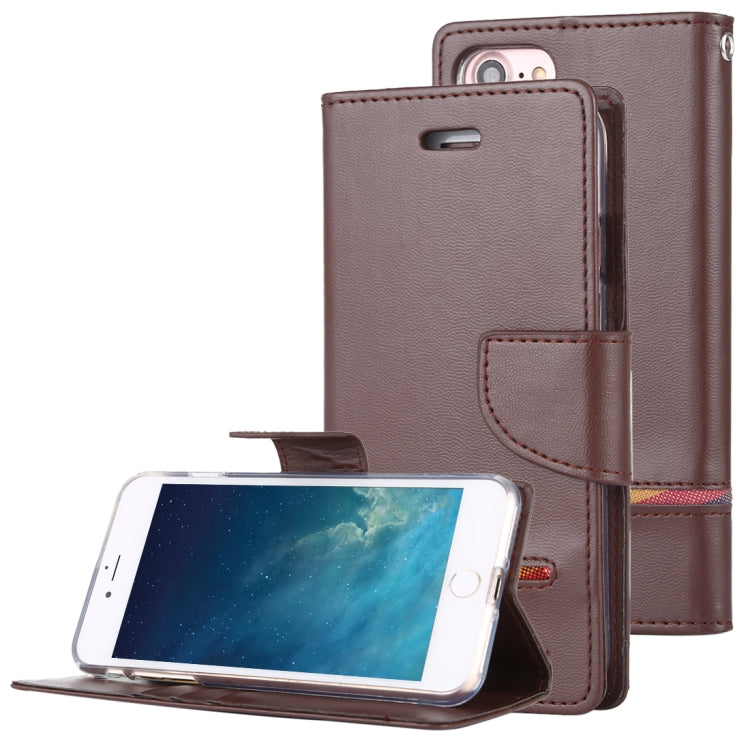 For iPhone SE 2022 / SE 2020 / 8 / 7 GOOSPERY PERSONA DIARY Horizontal Flip Leather Case with Holder & Card Slots & Wallet