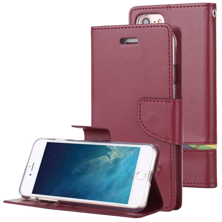 For iPhone SE 2022 / SE 2020 / 8 / 7 GOOSPERY PERSONA DIARY Horizontal Flip Leather Case with Holder & Card Slots & Wallet