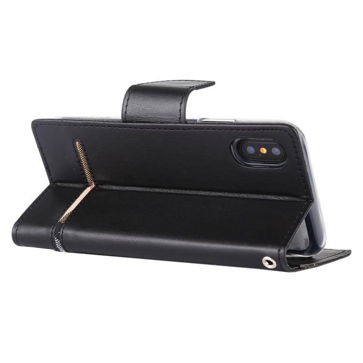 For iPhone X / XS GOOSPERY PERSONA DIARY Horizontal Flip Leather Case with Holder & Card Slots & Wallet