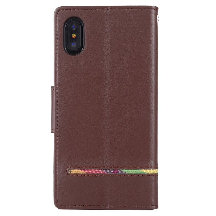 For iPhone X / XS GOOSPERY PERSONA DIARY Horizontal Flip Leather Case with Holder & Card Slots & Wallet