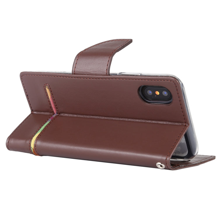 For iPhone X / XS GOOSPERY PERSONA DIARY Horizontal Flip Leather Case with Holder & Card Slots & Wallet