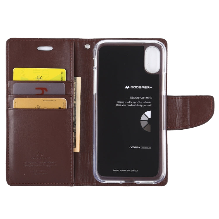 For iPhone X / XS GOOSPERY PERSONA DIARY Horizontal Flip Leather Case with Holder & Card Slots & Wallet