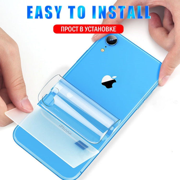 25 PCS Soft Hydrogel Film Full Cover Back Protector with Alcohol Cotton + Scratch Card for iPhone X