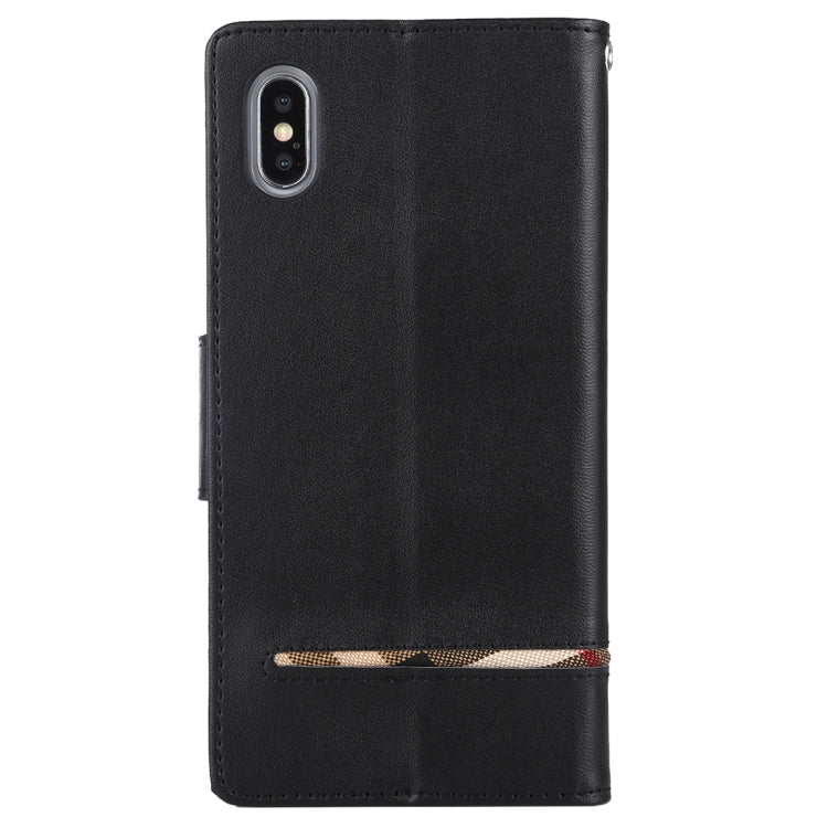 For iPhone XS Max GOOSPERY PERSONA DIARY Horizontal Flip Leather Case with Holder & Card Slots & Wallet(Black)
