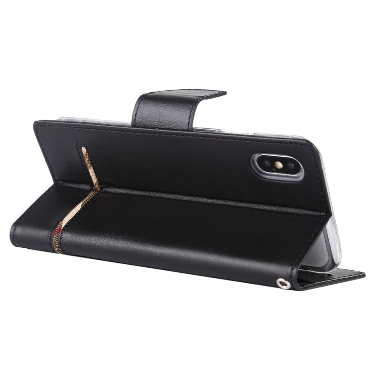For iPhone XS Max GOOSPERY PERSONA DIARY Horizontal Flip Leather Case with Holder & Card Slots & Wallet(Black)