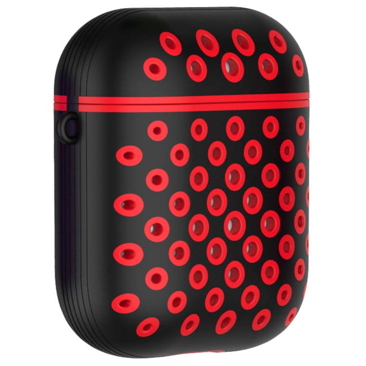 Round Hole Full Coverage Earphone Protective Case for AirPods 1 / 2, with Hook