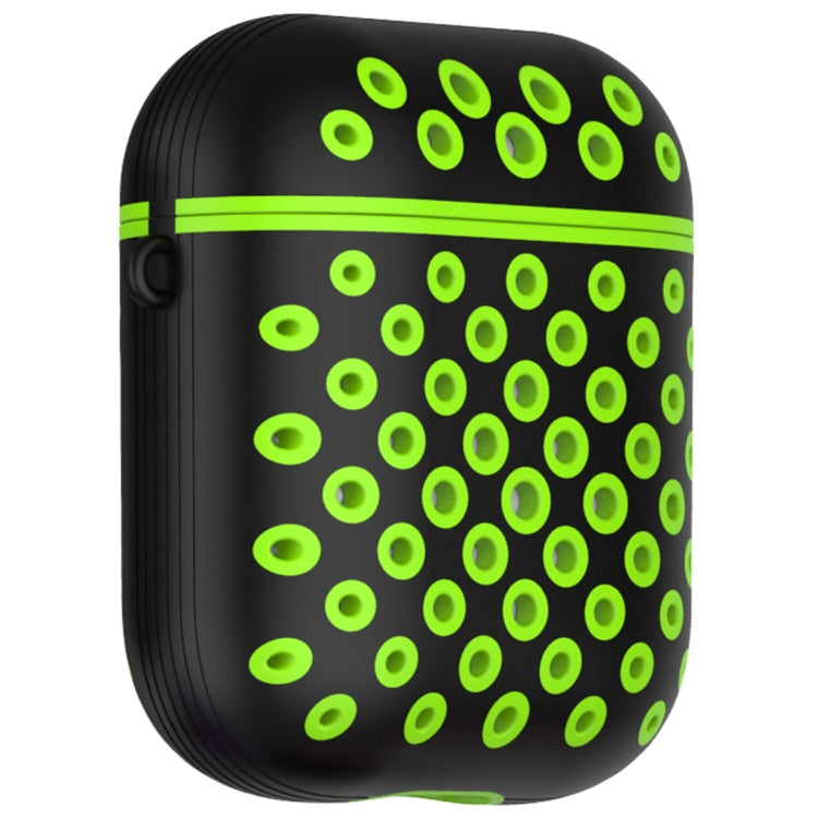 Round Hole Full Coverage Earphone Protective Case for AirPods 1 / 2, with Hook