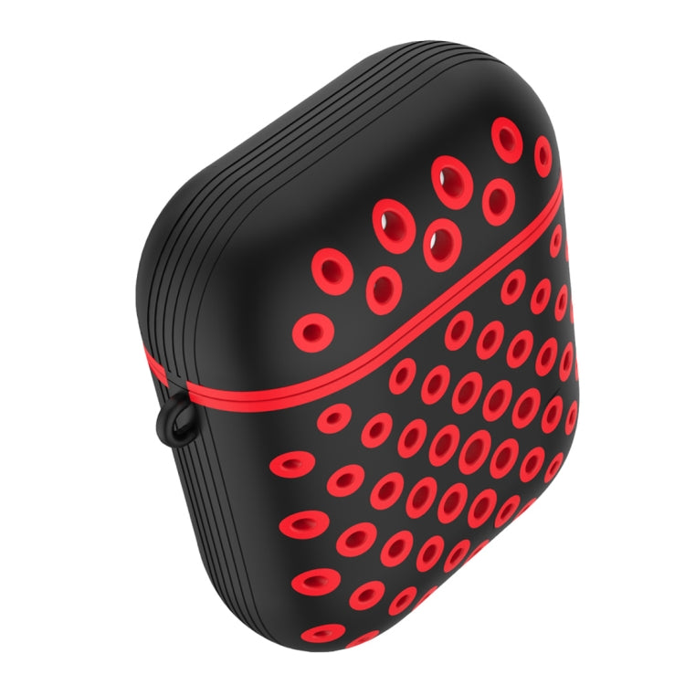 Round Hole Full Coverage Earphone Protective Case for AirPods 1 / 2, with Hook