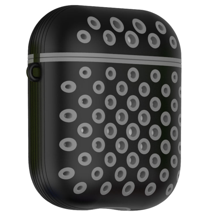 Round Hole Full Coverage Earphone Protective Case for AirPods 1 / 2, with Hook