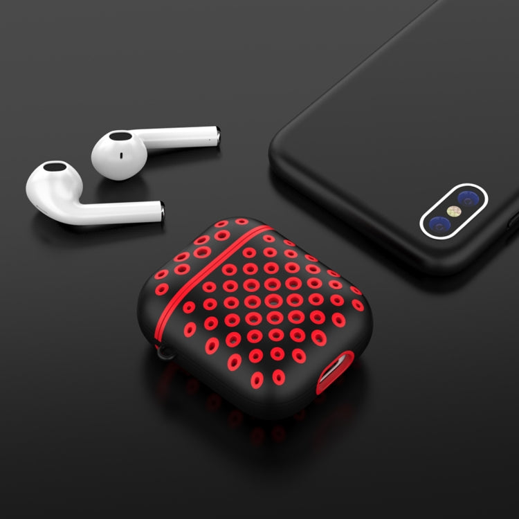 Round Hole Full Coverage Earphone Protective Case for AirPods 1 / 2, with Hook