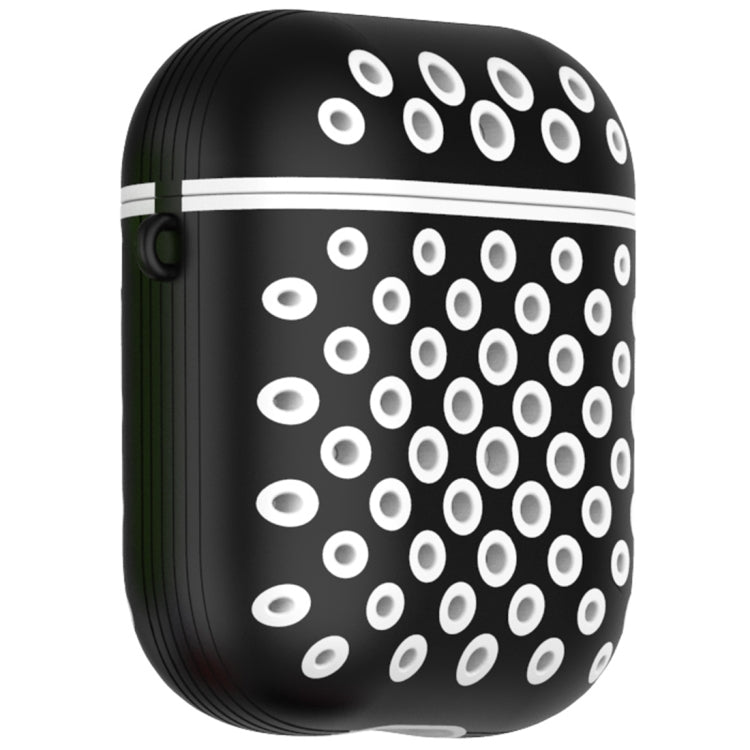 Round Hole Full Coverage Earphone Protective Case for AirPods 1 / 2, with Hook