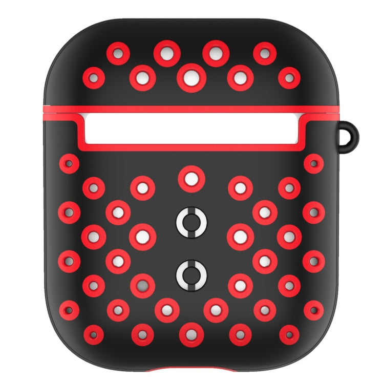 Round Hole Full Coverage Earphone Protective Case for AirPods 1 / 2, with Hook