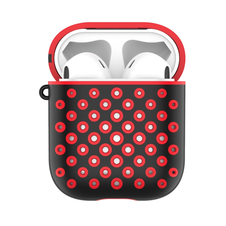 Round Hole Full Coverage Earphone Protective Case for AirPods 1 / 2, with Hook