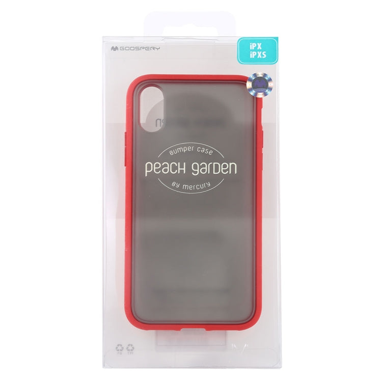 For iPhone X / XS GOOSPERY PEACH GARDEN Mobile Phone Protection Cover