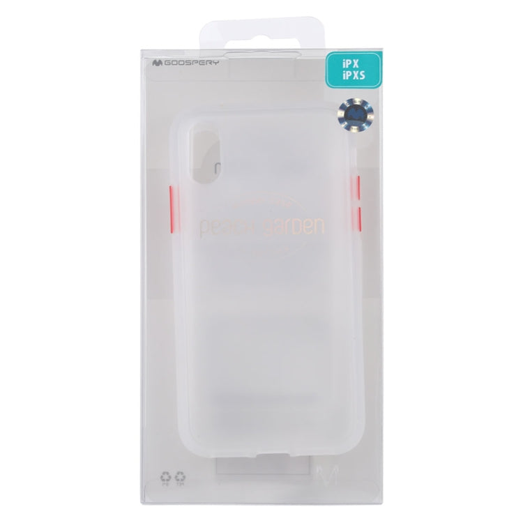 For iPhone X / XS GOOSPERY PEACH GARDEN Mobile Phone Protection Cover
