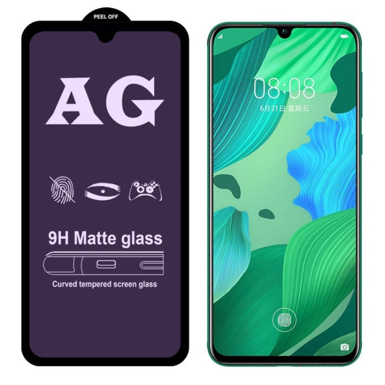 25 PCS AG Matte Anti Blue Light Full Cover Tempered Glass For Huawei Y6 (2019)