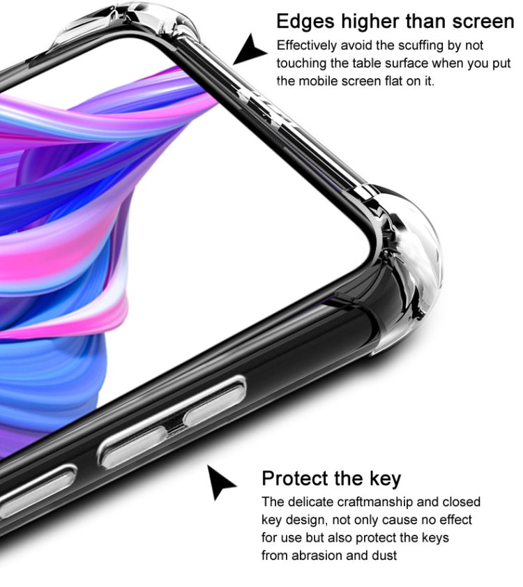 IMAK All-inclusive Shockproof Airbag TPU Case with Screen Protector For Huawei Honor 9X Pro
