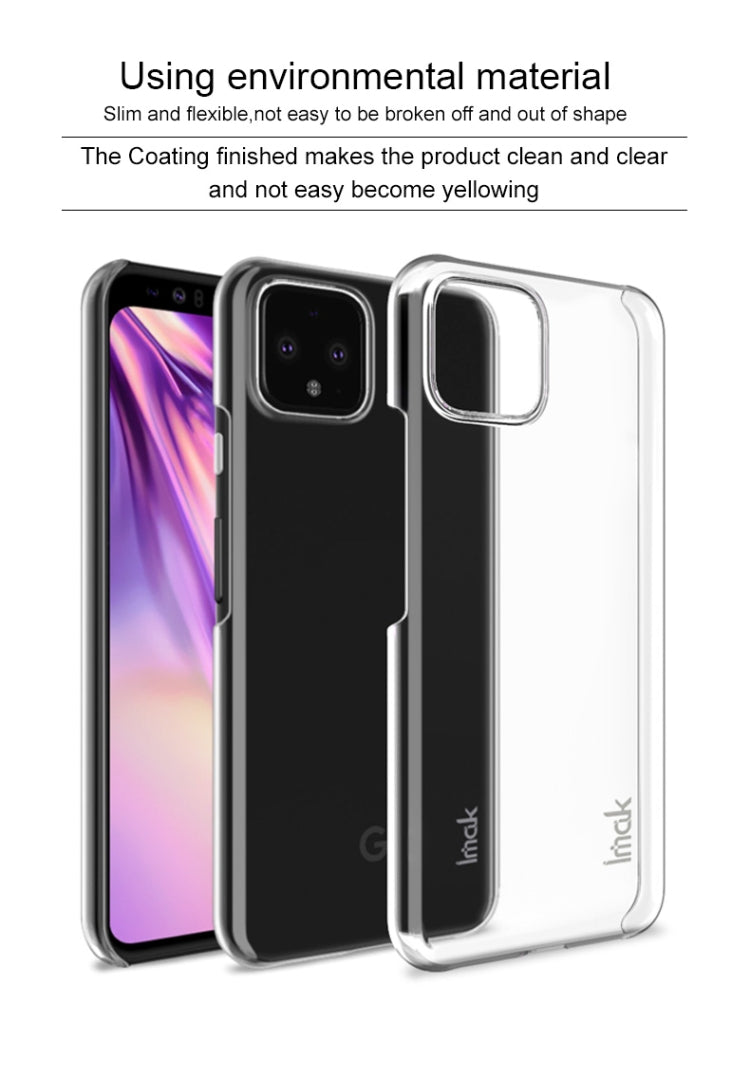 IMAK Wing II Wear-resisting Crystal PC Protective Case Pro Version For For Google Pixel 4XL