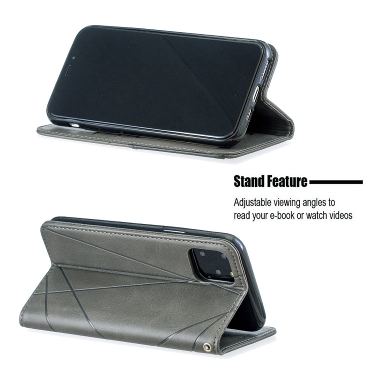 For iPhone 11 Pro Rhombus Texture Horizontal Flip Magnetic Leather Casewith Holder & Card Slots & Wallet