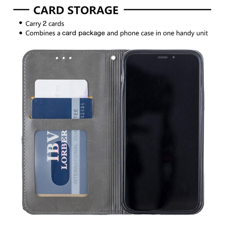 For iPhone 11 Pro Rhombus Texture Horizontal Flip Magnetic Leather Casewith Holder & Card Slots & Wallet