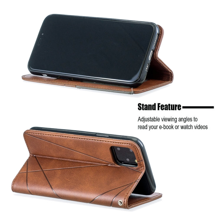 For iPhone 11 Pro Rhombus Texture Horizontal Flip Magnetic Leather Casewith Holder & Card Slots & Wallet