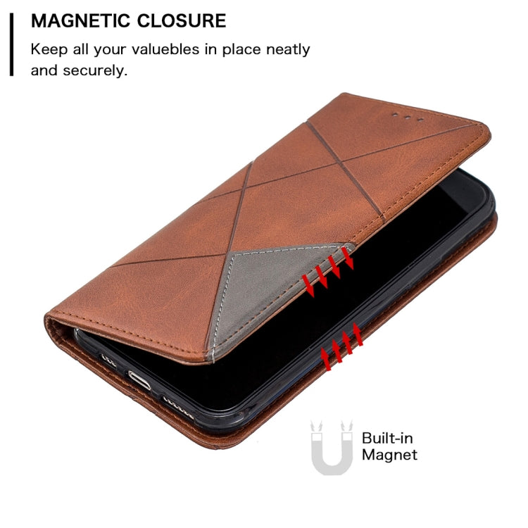 For iPhone 11 Pro Rhombus Texture Horizontal Flip Magnetic Leather Casewith Holder & Card Slots & Wallet