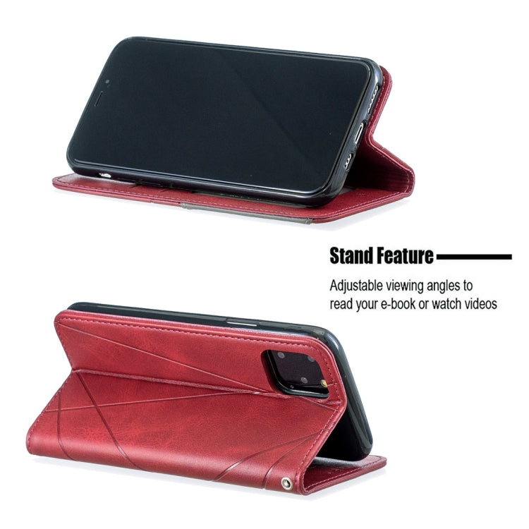For iPhone 11 Pro Rhombus Texture Horizontal Flip Magnetic Leather Casewith Holder & Card Slots & Wallet
