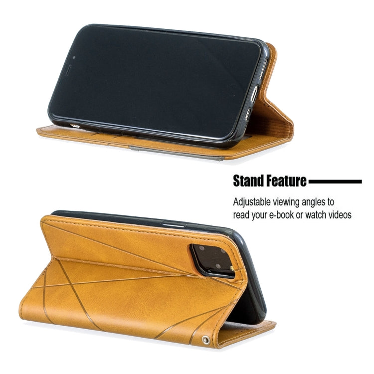 For iPhone 11 Pro Rhombus Texture Horizontal Flip Magnetic Leather Casewith Holder & Card Slots & Wallet