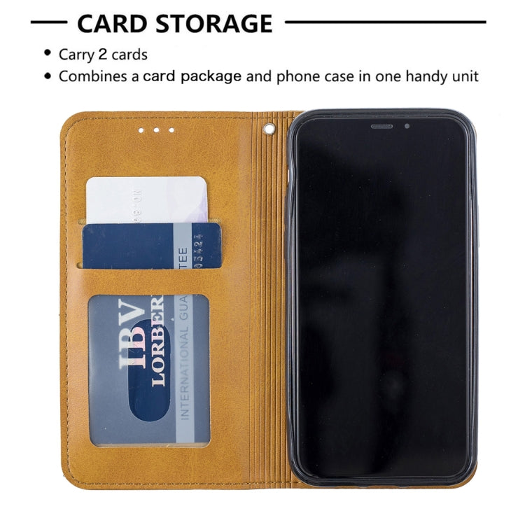 For iPhone 11 Pro Rhombus Texture Horizontal Flip Magnetic Leather Casewith Holder & Card Slots & Wallet