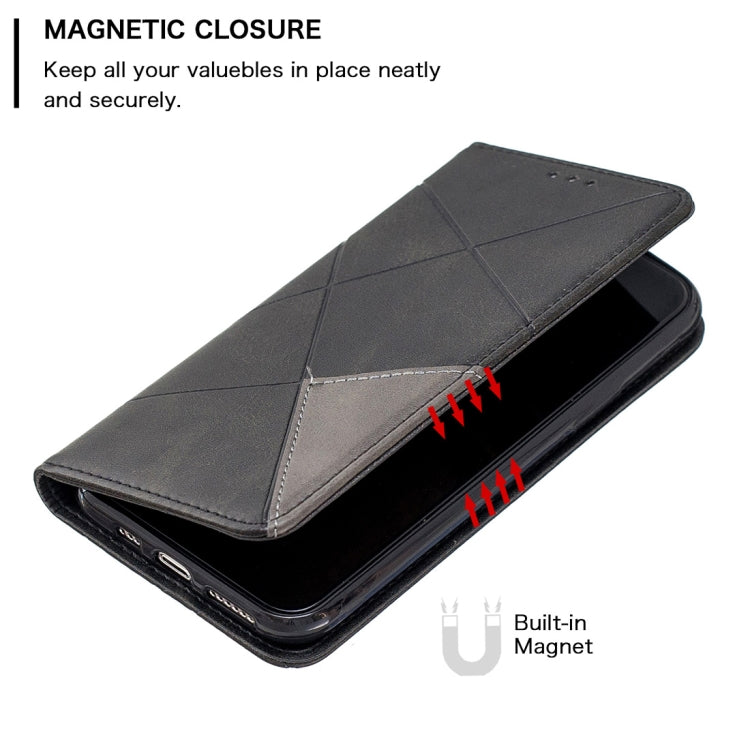 For iPhone 11 Pro Rhombus Texture Horizontal Flip Magnetic Leather Casewith Holder & Card Slots & Wallet