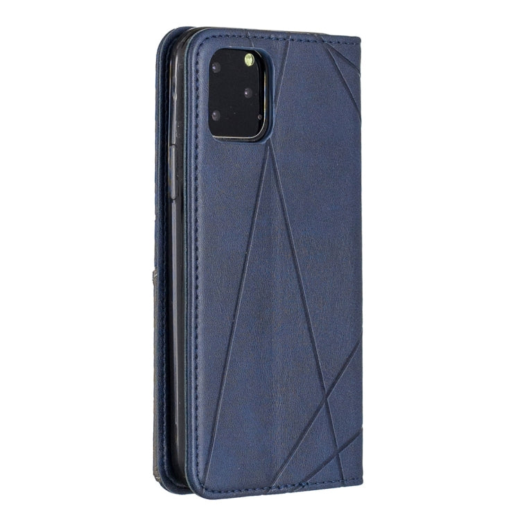 For iPhone 11 Pro Rhombus Texture Horizontal Flip Magnetic Leather Casewith Holder & Card Slots & Wallet