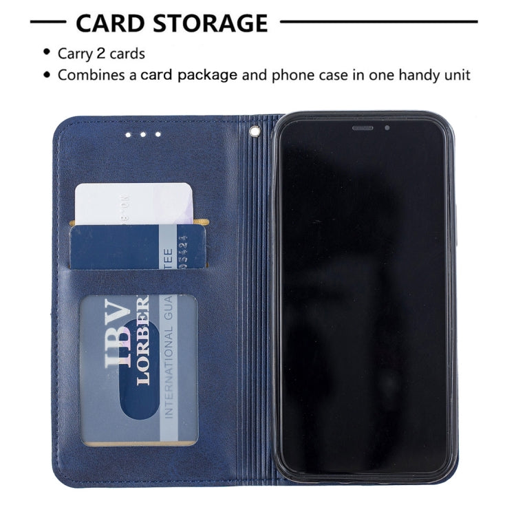 For iPhone 11 Pro Rhombus Texture Horizontal Flip Magnetic Leather Casewith Holder & Card Slots & Wallet