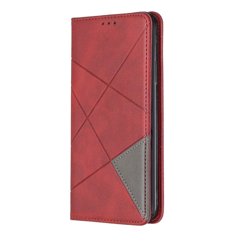 For iPhone 11 Pro Max Rhombus Texture Horizontal Flip Magnetic Leather Case with Holder & Card Slots & Wallet