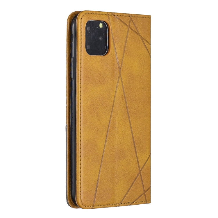 For iPhone 11 Pro Max Rhombus Texture Horizontal Flip Magnetic Leather Case with Holder & Card Slots & Wallet