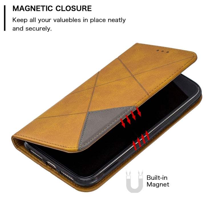 For iPhone 11 Pro Max Rhombus Texture Horizontal Flip Magnetic Leather Case with Holder & Card Slots & Wallet
