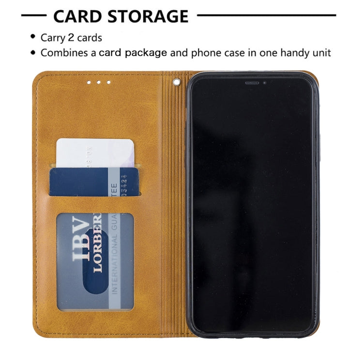 For iPhone 11 Pro Max Rhombus Texture Horizontal Flip Magnetic Leather Case with Holder & Card Slots & Wallet