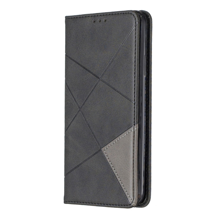 For iPhone 11 Pro Max Rhombus Texture Horizontal Flip Magnetic Leather Case with Holder & Card Slots & Wallet