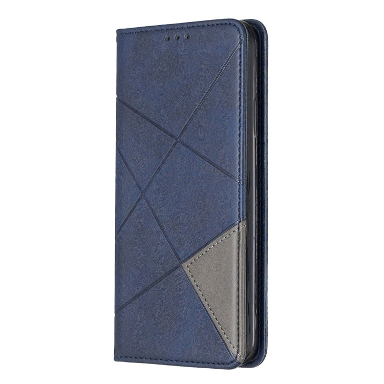 For iPhone 11 Pro Max Rhombus Texture Horizontal Flip Magnetic Leather Case with Holder & Card Slots & Wallet