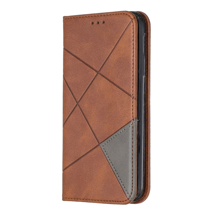 For iPhone 11 Rhombus Texture Horizontal Flip Magnetic Leather Case with Holder & Card Slots & Wallet