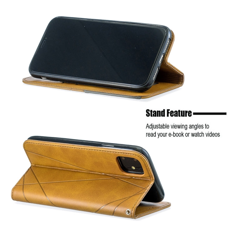 For iPhone 11 Rhombus Texture Horizontal Flip Magnetic Leather Case with Holder & Card Slots & Wallet