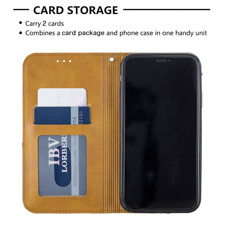 For iPhone 11 Rhombus Texture Horizontal Flip Magnetic Leather Case with Holder & Card Slots & Wallet