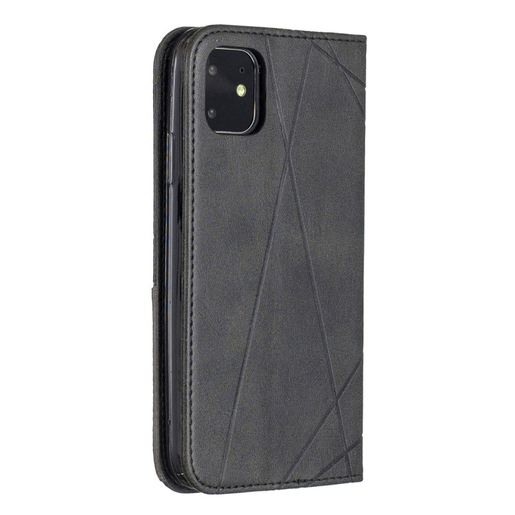 For iPhone 11 Rhombus Texture Horizontal Flip Magnetic Leather Case with Holder & Card Slots & Wallet